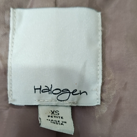 Halogen Leather Jacket Quilted shoulders Size XS - Picture 2 of 9